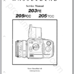Hasselblad 203FE, 205FCC, 205TCC Service Manual