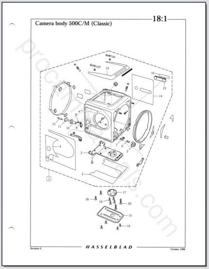 Hasselblad 500CM (Classic) Parts List