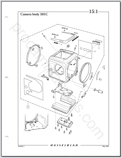 Hasselblad 501C Parts List