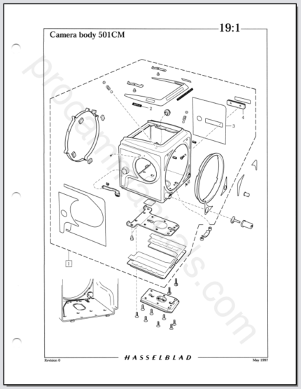 Hasselblad 501CM Parts List