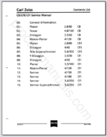 Hasselblad CB,CFE,CFi Lens Service Manual