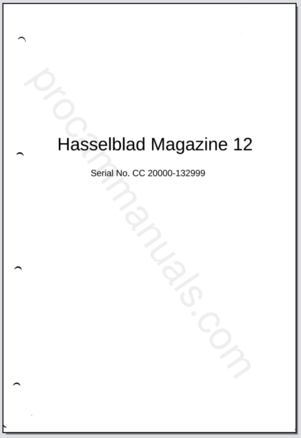 Hasselblad Magazine 12 (CC 20000-132999)