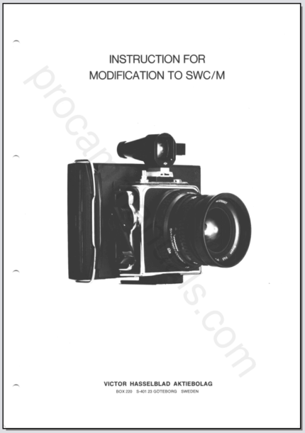 Hasselblad SWC (30001-forw.) & SWCM (142112-)