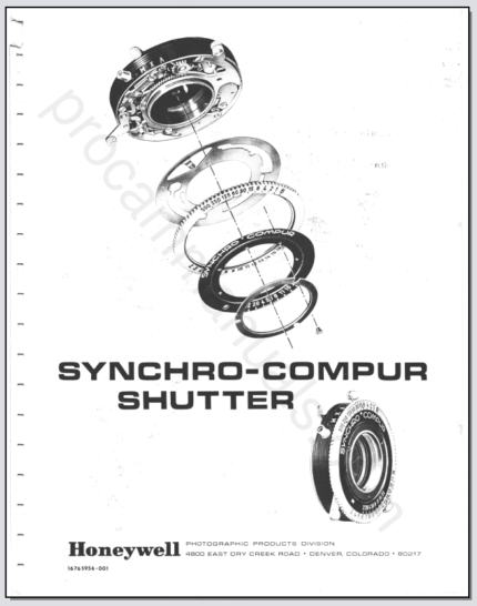 Honeywell Synchro-Compur Shutter Series 1110-000