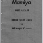 Mamiya-Sekor Lenses for Mamiya C Professional Parts Catalogue