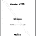 Mamiya C220f Parts Catalog