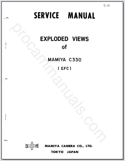 Mamiya C330 Service Manual (EFC)