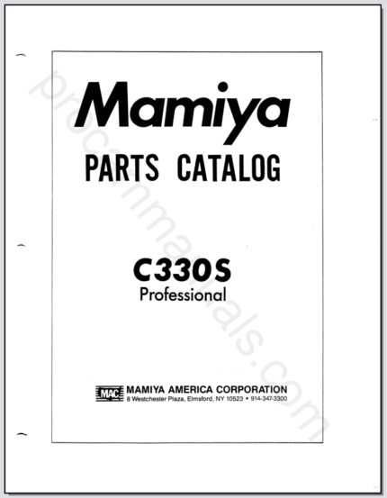 Mamiya C330S Professional Parts Catalog