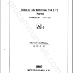 Nikon Nikkor ED 600mm f4 IF Ai-S JAA50703 (NEW, Limited)