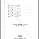 Nikon Speedlight Unit SB-7, SB-8, SB-7E, SB-8E 30FA27,28,27E,28E (Revised)