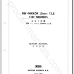 Nikon UW-Nikkor 15mm f2.8 Non-Ai For Nikonos 9FL15C