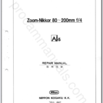 Nikon Zoom-Nikkor 80-200mm f4 Ai-S JAA71101