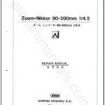 Nikon Zoom-Nikkor 80-200mm f4.5 Ai 20FLZ80