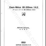 Nikon Zoom-Nikkor 80-200mm f4.5 Ai 20FLZ8K