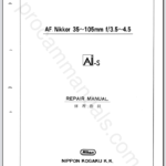 Nikon AF Nikkor 35-105mm f3.5-4.5 Ai-S JAA73001