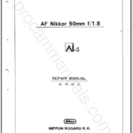 Nikon AF Nikkor 50mm f1.8 Ai-S JAA00901