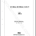 Nikon AF Nikkor ED 180mm f2.8 IF Ai-S JAA32101