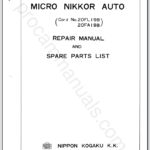 Nikon Micro-Nikkor Auto 55mm f3.5 Non-Ai 20FL19B