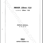 Nikon Nikkor 135mm f2.8 Non-Ai 20FL135K