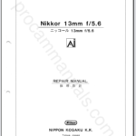 Nikon Nikkor 13mm f5.6 Ai 20FL13