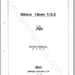 Nikon Nikkor 18mm f3.5 Ai-S JAA10501