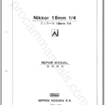 Nikon Nikkor 18mm f4 Ai 20FL18K