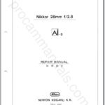 Nikon Nikkor 28mm f2.8 Ai-S JAA11202