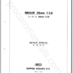 Nikon Nikkor 28mm f2.8 Non-Ai 20FL27K