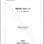 Nikon Nikkor 28mm f2 Non-Ai 20FL29K