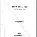 Nikon Nikkor 300mm f4.5 Non-Ai 20FL300K