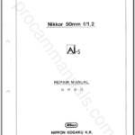 Nikon Nikkor 50mm f1.2 Ai-S JAA00302