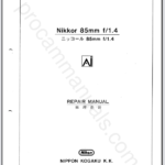Nikon Nikkor 85mm f1.4 Ai JAA30301