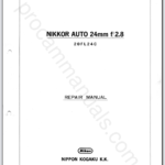 Nikon Nikkor Auto 24mm f2.8 Non-Ai 20FL24C