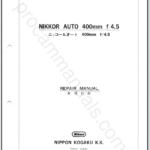 Nikon Nikkor Auto 400mm f4.5 Non-Ai 20FL4O0C