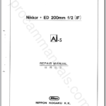 Nikon Nikkor ED 200mm f2 IF Ai-S JAA31202