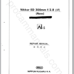 Nikon Nikkor ED 300mm f2.8 IF New Ai-S JAA31503