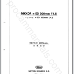 Nikon Nikkor ED 300mm f4.5 Non-Ai 20FLS302K
