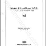 Nikon Nikkor ED 400mm f5.6 Ai 20FLS403