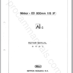 Nikon Nikkor ED 800mm f8 IF Ai-S JAA51102