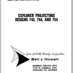 Bell & Howell Explorer 35mm Slide Projectors Designs 742-744-754 Service Instructions