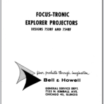 Bell & Howell Focus-Tronic Explorer 35mm Slide Projectors Designs 753RF-754RF Service Instructions