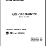 Bell & Howell Slide Cube 35mm Slide Projectors Designs 991-992 Service Instructions