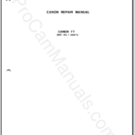 Canon FT Repair Manual