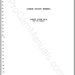 Canon Zoom DS-8 Service Manual