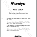 Mamiya Common Use Accessories (for RB67, RZ67, etc)