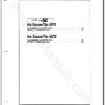 Mamiya RB67 ProSD Auto Extension Tube NA701, NA704 Parts List