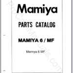 Mamiya 6 MF Camera Body Parts Catalog