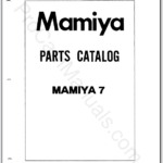 Mamiya 7 Camera Body Parts Catalog