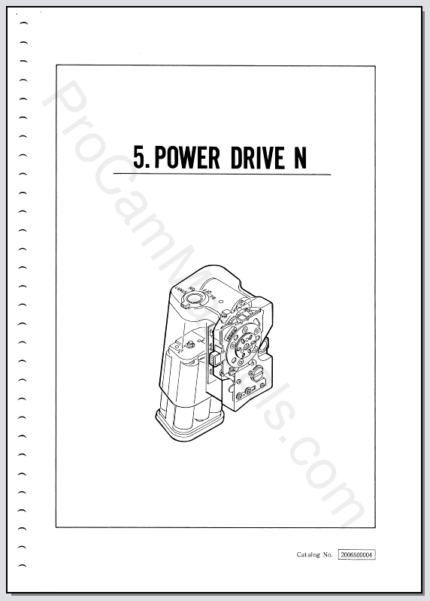 Mamiya M645 Super Power Drive N Repair Manual