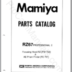 Mamiya RZ67 Professional II Accessories (Focusing Hood RZ & AE Prism Finder)